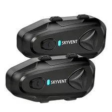 Motorcycle Bluetooth Communication System Headset Intercom, 4 Riders 1500m Q4