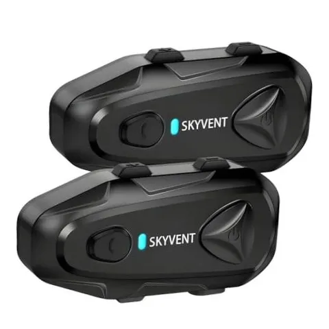 Motorcycle Bluetooth Communication System Headset Intercom, 4 Riders 1500m Q4