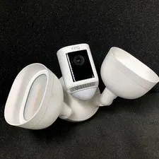 Ring Floodlight Cam Wired Pro 1080p Security Camera White w/ mounting bracket