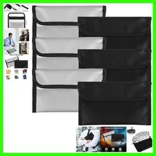 Protective Fireproof Money Bags - 6 Pack Zippered Pouches for Valuables & Travel
