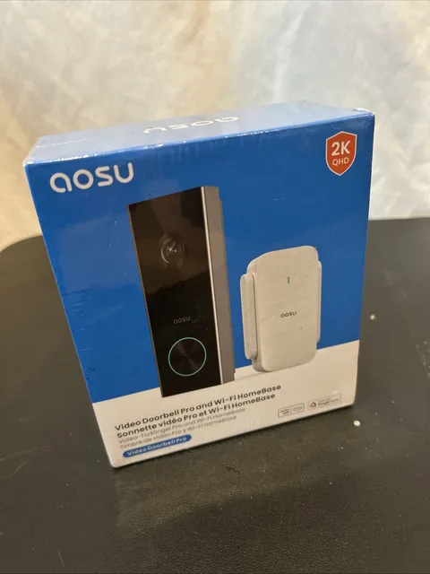 AOSU VideoDoorbell Pro and Wi-Fi HomeBase  - NEW, SEALED