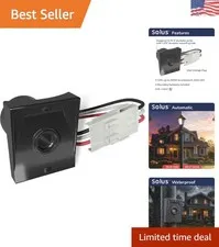Reliable Dusk-to-Dawn Light Sensor - Quick Installation Ezee Change Plug, 120V