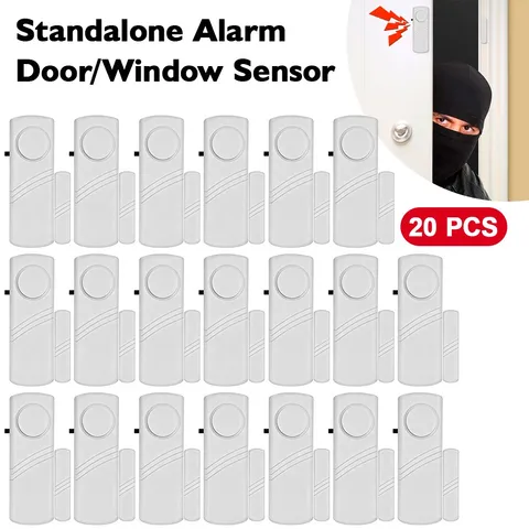 20PCS Wireless Home Window Door Burglar Security Alarm System Magnetic Sensor