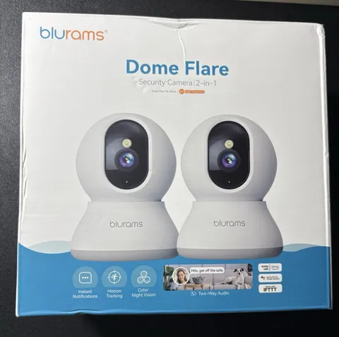 blurams A31 2K PTZ Indoor Wi‑Fi Camera 2‑Pack, Color Night Vision, 2‑Way