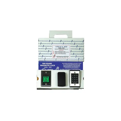 ALARM CONTROLS LNB-6 Access Control System Kit,Silver/Black 52ND15