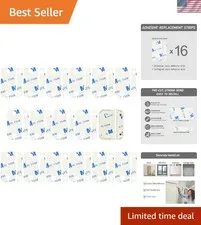 Complete Set: 16PCS Water-Resistant Adhesive Pads for Ring Sensor Installation