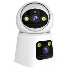 4MP Dual Lens Indoor Security Camera | 360° Pan/Tilt Baby & Pet Monitor, 2.4G...