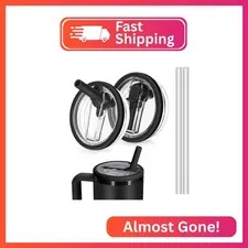 2 Pack – 40 oz Stanley Tumbler Lid Replacement – Leak-Proof, Spill-Proof, BPA-Fr