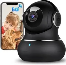 Litokam 5MP Indoor Security Camera 5G WiFi Pet Monitor Auto Tracking Night Visio