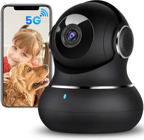 Litokam 5MP Indoor Security Camera 5G WiFi Pet Monitor Auto Tracking Night Visio
