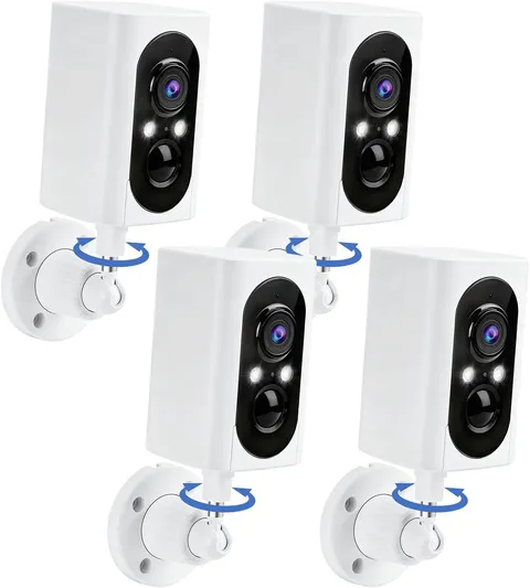 Security Cameras Wireless Outdoor 355° Pan Rotating 2K Color Night Vision Camera