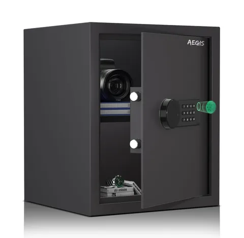 AEGIS Smart Biometric Safe Box, 1.7 cu.ft Quick Access Unlock with Fingerprin...
