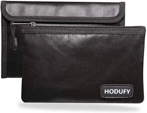 Small Fireproof Bag,  5 X 8 Inches Non-Itchy Fireproof Money Cash Bag, Bank Set