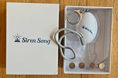 Siren Song Personal Security Alarm w Keychain Safety Lanyard Stocking Stuffer