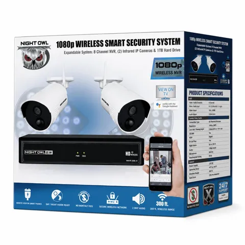 Night Owl CAN-WNVRC20-821 Channel 1080p Wireless Smart Security Hub 8 Chanel NVR