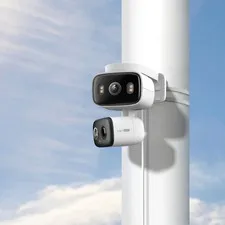 TP-Link Tapo Smart Indoor/Outdoor Dual Lens Pan/Tilt Security Camera, 2K
