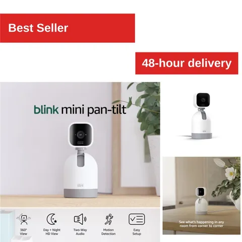 Blink Mini Pan-Tilt Camera - Smart Security Camera with Audio