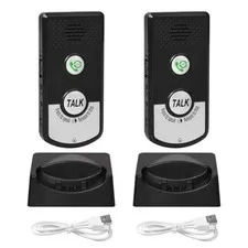 Wireless Doorbell With 2 Way Intercom 1000m Range IP67 Waterproof Battery Pow...