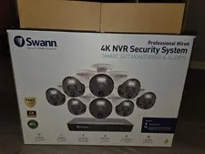 Swann Professional Wired 4K NVR Smart Security System 2TB 8 Bullet Cameras