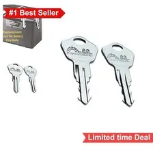 Replacement Keys Pair for Safe Lock Box Fire Chest File Water Compatible Cut to