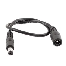 0.3 Meter 0.9ft DC M/F 5.5 x 2.1mm Cable Extension Connector For CCTV Camera