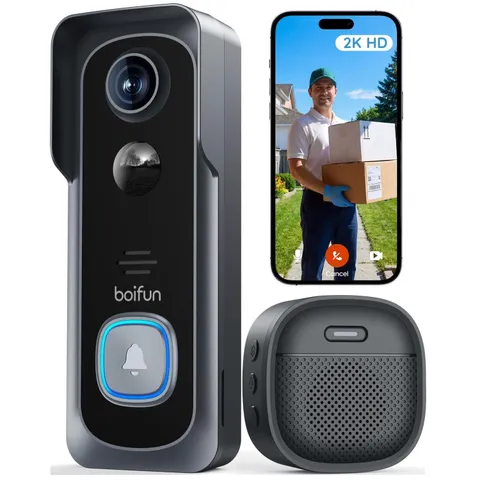 HDR Night Vision Wireless Video Doorbell with Motion Alerts