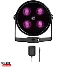 80ft IR Illuminator | AI4 No Hot Spot Wide Angle Infrared Light for Security ...