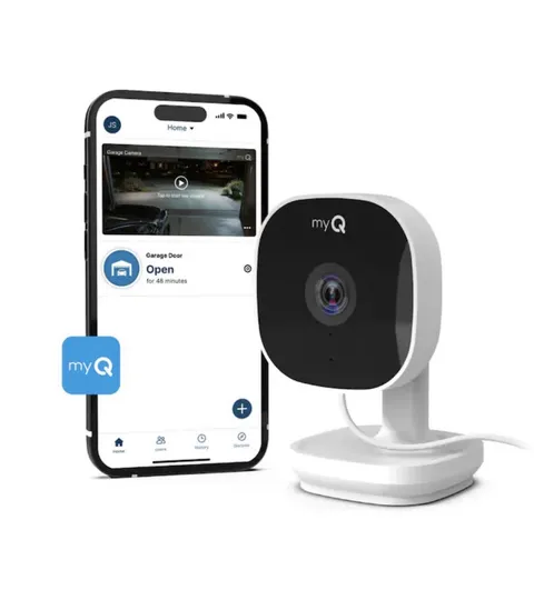 myQ Smart Garage HD Camera - Wifi Enabled - myQ Smartphone Controlled - Two Way
