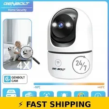 Genbolt 2K Pet Camera Indoor WiFi Security Camera