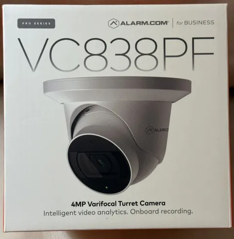 Alarm Com Next-Generation 4MP Varifocal Turret PoE Security Camera (ADC-VC838PF)