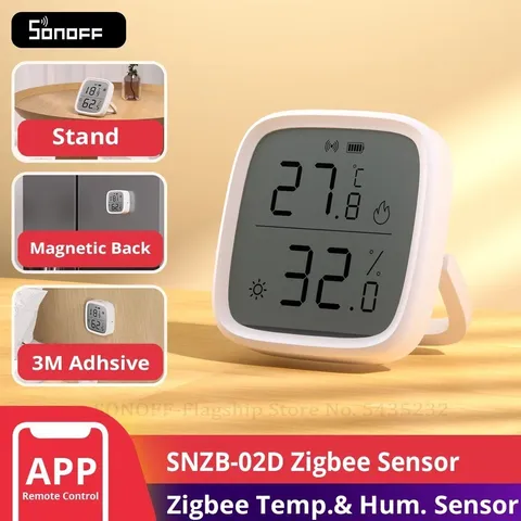 SONOFF SNZB-02D 2.5" Zigbee LCD Smart Temperature Humidity Sensor Smart Scene