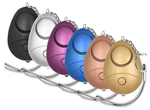 6 Pack Personal Safety Alarm 140DB Keychain Emergency Alarm with LED Light
