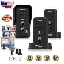 Wireless Intercom Doorbell 1/2 Mile Range Waterproof Rechargeable Home Classroom