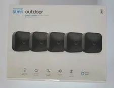 Blink Outdoor Battery Powered Security Cameras-5 Camera System* New-Sealed