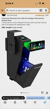 HOLEWOR Biometric Fingerprint Handgun Gun Safe w/ LCD Display Black Metal