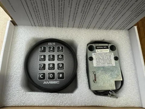 Amsec ESL10XL Series Electronic Safe Lock Black
