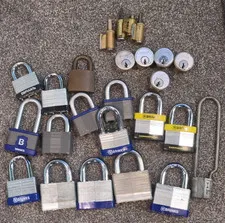 Lot Of Locks For Locksport. No Keys. 16 Padlocks 5 Mortise And 4 KIK
