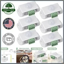 6 Pack Motion Sensor Controller for LED Strip Lights with Timer Function