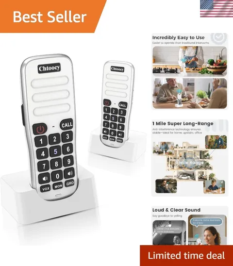 Intercoms Wireless for Home, 1 Mile Long Range for House Business Office, Han...