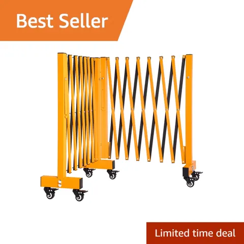 LTSEAME 16.5FT Expandable Barricade Yellow
