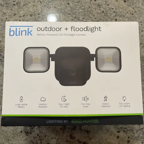 Blink - Floodlight Mount Accessory for Outdoor Camera Black with Micro USB, NEW