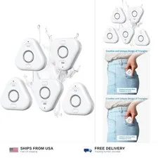 5 Pack Water Leak Detectors for Home, Stechro 4 Levels Adjustable Audio 0-120...