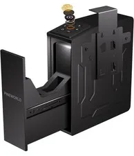 Slider Biometric Pistol Safe 3 Ways Quick Access with Fingerprint/Keypad/Key ...