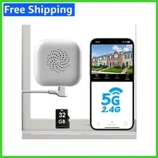 High-Definition 2K Indoor/Outdoor Camera with AI Detection & 32GB Memory Card