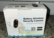 Battery Wireless Security Camera With Smart AI Event Detection Waterproof New