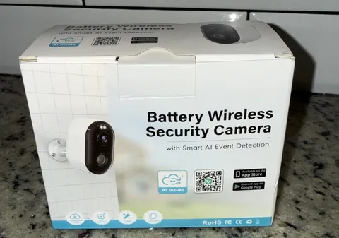 Battery Wireless Security Camera With Smart AI Event Detection Waterproof New