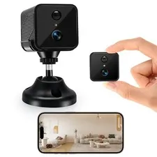 2K Wireless Indoor for Home , Mini with Long Battery Life & AI Motion Detecti...