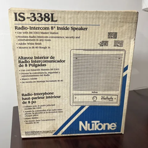 New Biscuit Nutone IS-338L Indoor 8" Intercom Speaker ISA338 for IM3303 IMA3303