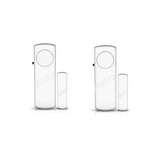 2 Pcs Door Window Alarm, Magnetic Burglar Alert Sensor, Loud 90lb Door Alarms...