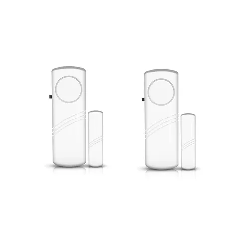2 Pcs Door Window Alarm, Magnetic Burglar Alert Sensor, Loud 90lb Door Alarms...